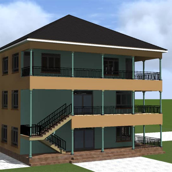 Artist rendering of new residential building for Covenant Children's Home